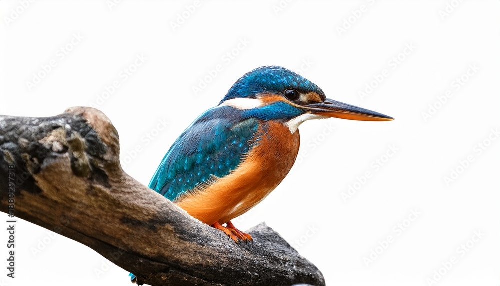 Fototapeta premium Kingfisher Bird Transparent Background