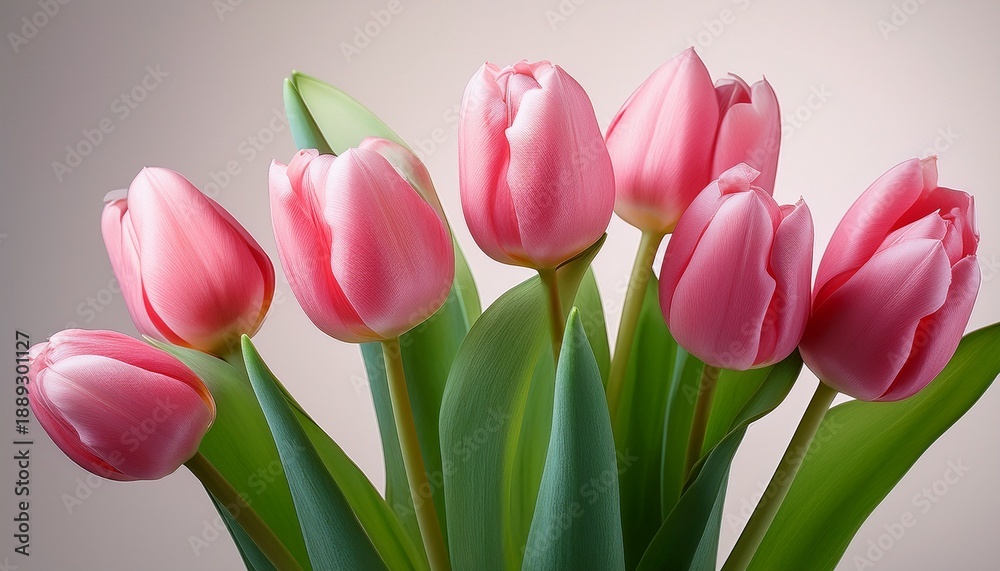 Fototapeta premium Single Pink Tulip