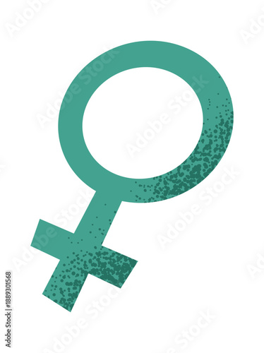 Female graphic sign sticker design