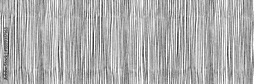 Crayon thin vertical lines and stripes seamless pattern. Pencil drawn doodle seamless banner background. Rough black stripes texture. Black parallel lines wallpaper print, wrapping paper.