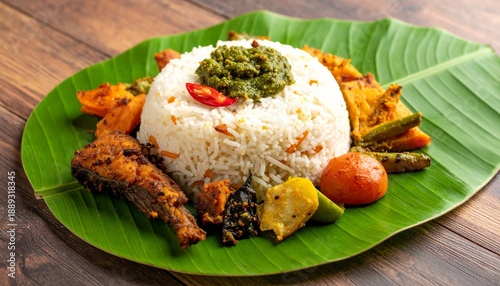 Odisha Pakhala Bhata Fermented Rice. Traditional Indian Food