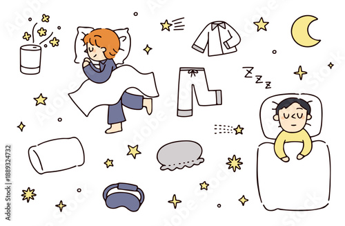Photos 睡眠イラストセット