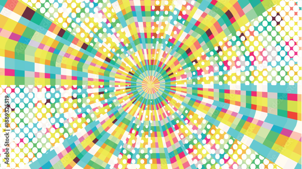 Fototapeta premium 太陽 スクリーントーン 模様 背景