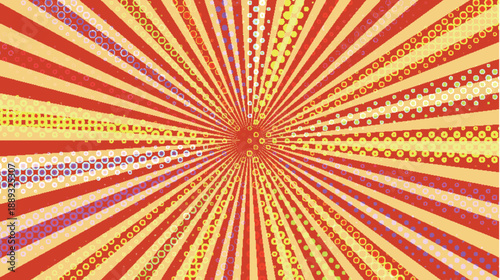 太陽　スクリーントーン　模様　背景