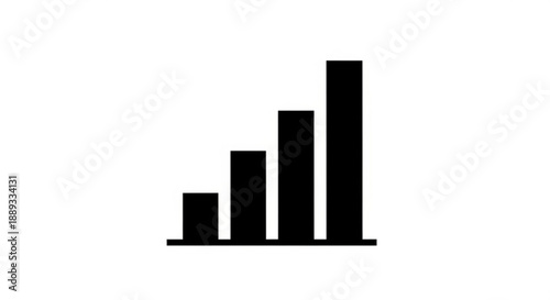 A simple black bar chart on a with increasing bars Free Download A simple black bar chart on a with increasing bars - GFXLoad