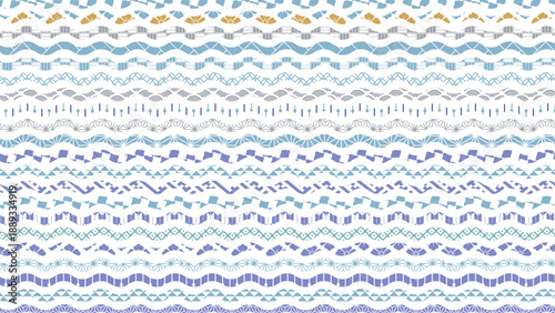 冬の季節の彩り和柄背景イラスト