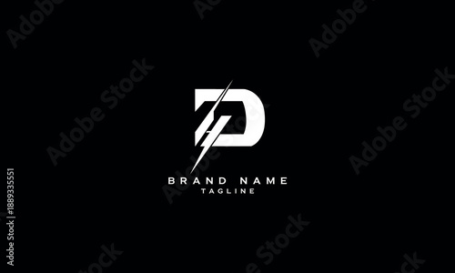 HD DH H AND D Abstract initial monogram letter alphabet logo design