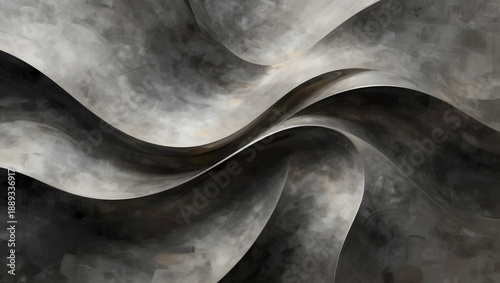 Abstract Swirls in Muted Tones