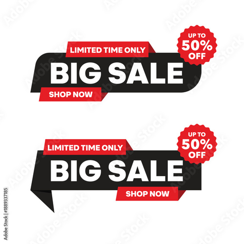 Big sale banner template design. 