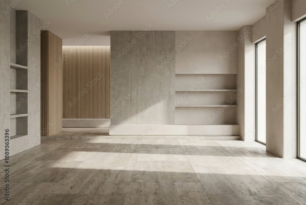 Obraz premium Layered Concrete Interior