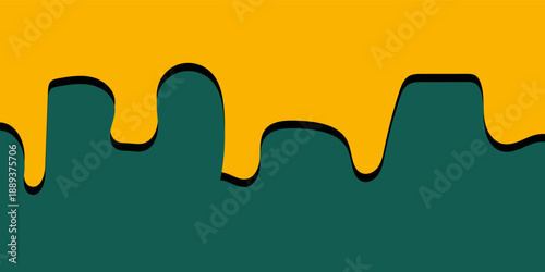 abstract background featuring orange drips over a dark green surface with black edging. Evokes creativity, energy, and modern design suitable for posters, banners,