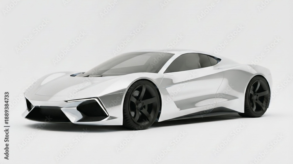 Fototapeta premium Futuristic Sports Car Concept Design