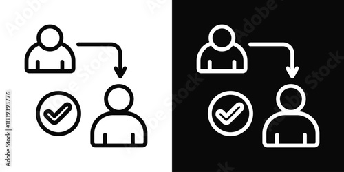 Coping Icon White And Black Background Style