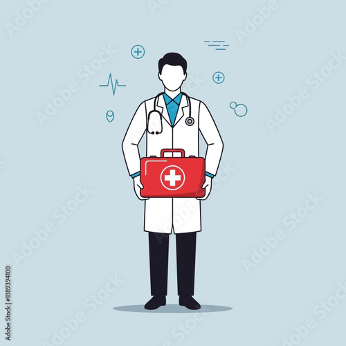 Doctor with First Aid Kit