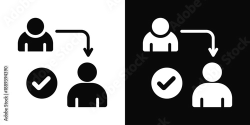 Coping Icon White And Black Background Style