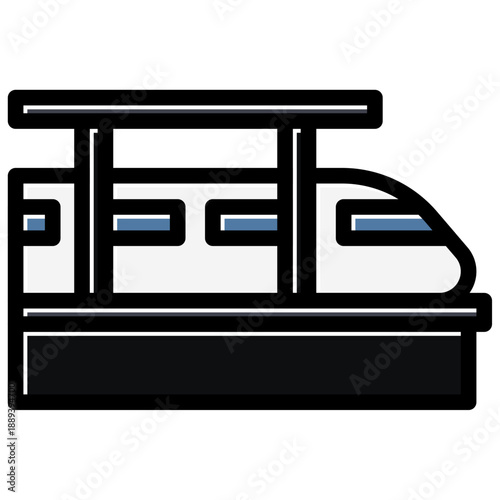 train platform station icon