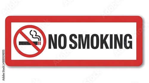 No smoking rectangular sign symbol on clean white background Free Download No smoking rectangular sign symbol on clean white background - GFXLoad