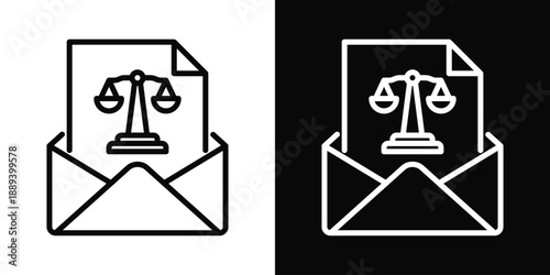 Notice Icon White And Black Background Style