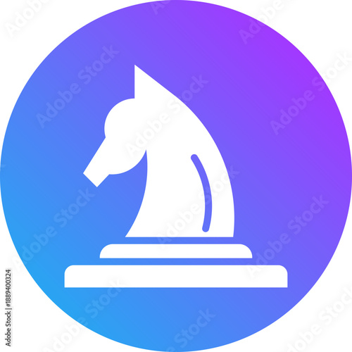 Chess piece icon for management productivity, business, website, application, printing, document, poster design, etc