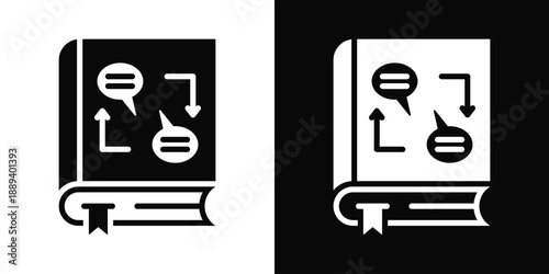 Intellectual Property Icon White And Black Background Style