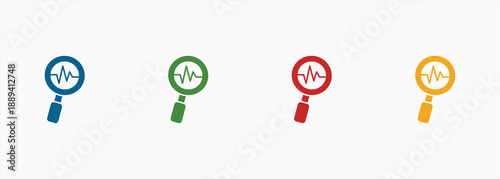 Anomaly Detection Icon Set Color Multiple Style Collection