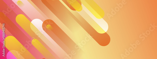 Bright and airy background featuring soft yellow and orange diagonal rounded elements on a warm sunny gradient