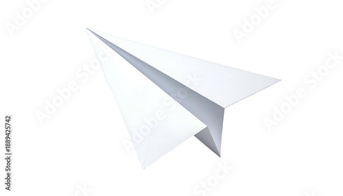 Free Download White Paper Plane on White Background. - GFXLoad