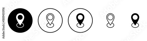 Address icon vector. home location sign and symbol. pinpoint