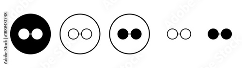 Glasses icon vector. Glasses sign and symbol