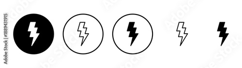 Lightning icon vector. electric sign and symbol. power icon. energy sign