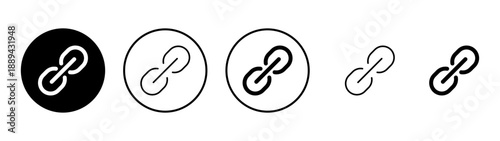Link icon vector. Hyperlink chain sign and symbol