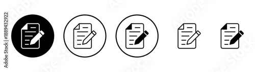Note icon vector. notepad sign and symbol