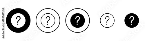 Question icon vector. question mark sign and symbol