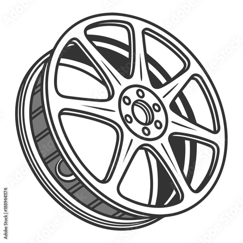 Metallic slate gray squircles arranged in a geometric grid pattern with a 3D chrome finish for industrial design