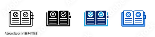 guidelines icon set multiple style collection