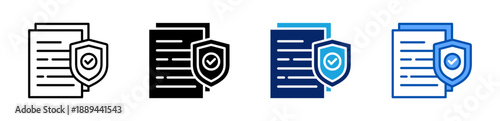 compliance icon set multiple style collection