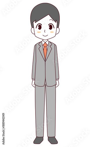 フォーマルな服装の男性のイラスト