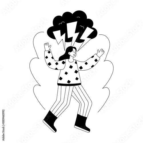 A hand drawn illustration showing brainstorm
