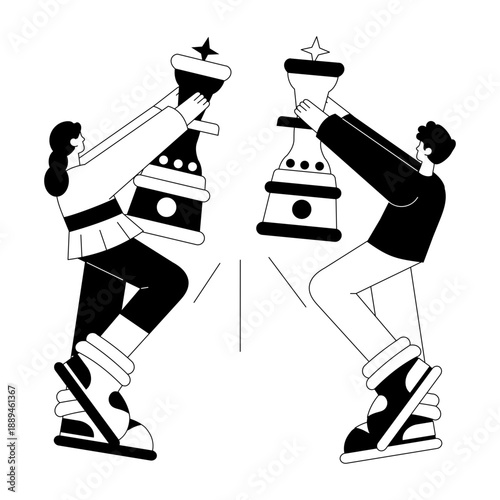 A hand drawn illustration showing brainstorm
