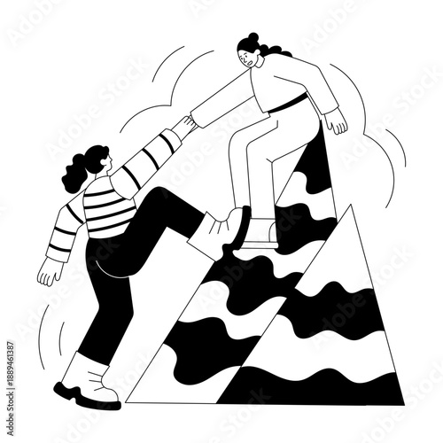 A hand drawn illustration showing brainstorm
