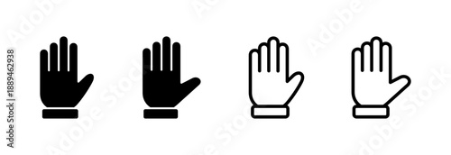 Hand icon vector illustration. hand sign and symbol. hand gesture