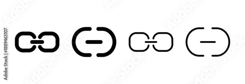 Link icon vector illustration. Hyperlink chain sign and symbol