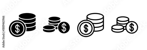 Money icon vector illustration. Money sign and symbol