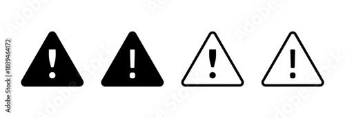 Danger icon vector illustration. attention sign and symbol. Hazard warning attention sign