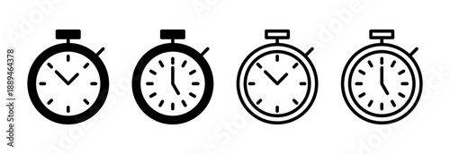 stopwatch icon vector illustration. Timer sign and symbol. Countdown icon. Period of time
