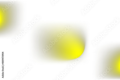 Abstract shape element in gradient yellow and green colors with blurred effect