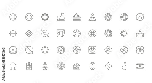 A collection of various delicate and hand wash only laundry symbols displayed in a neat organized arrangement