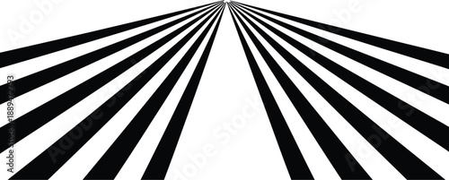 Black Lines Converging at Central Point.