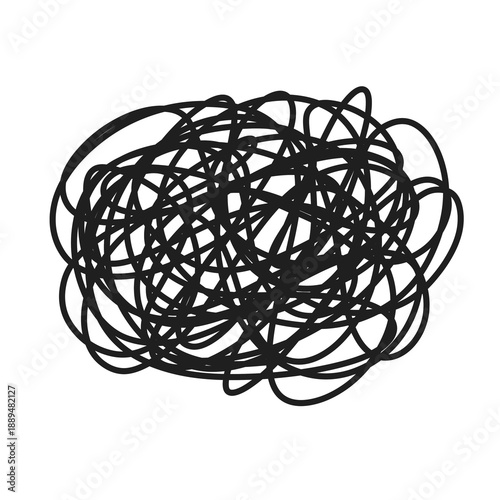 Photos Messy scribble line tangle doodle