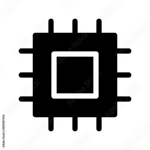 Chip Icon Vector Symbol Design Illustration